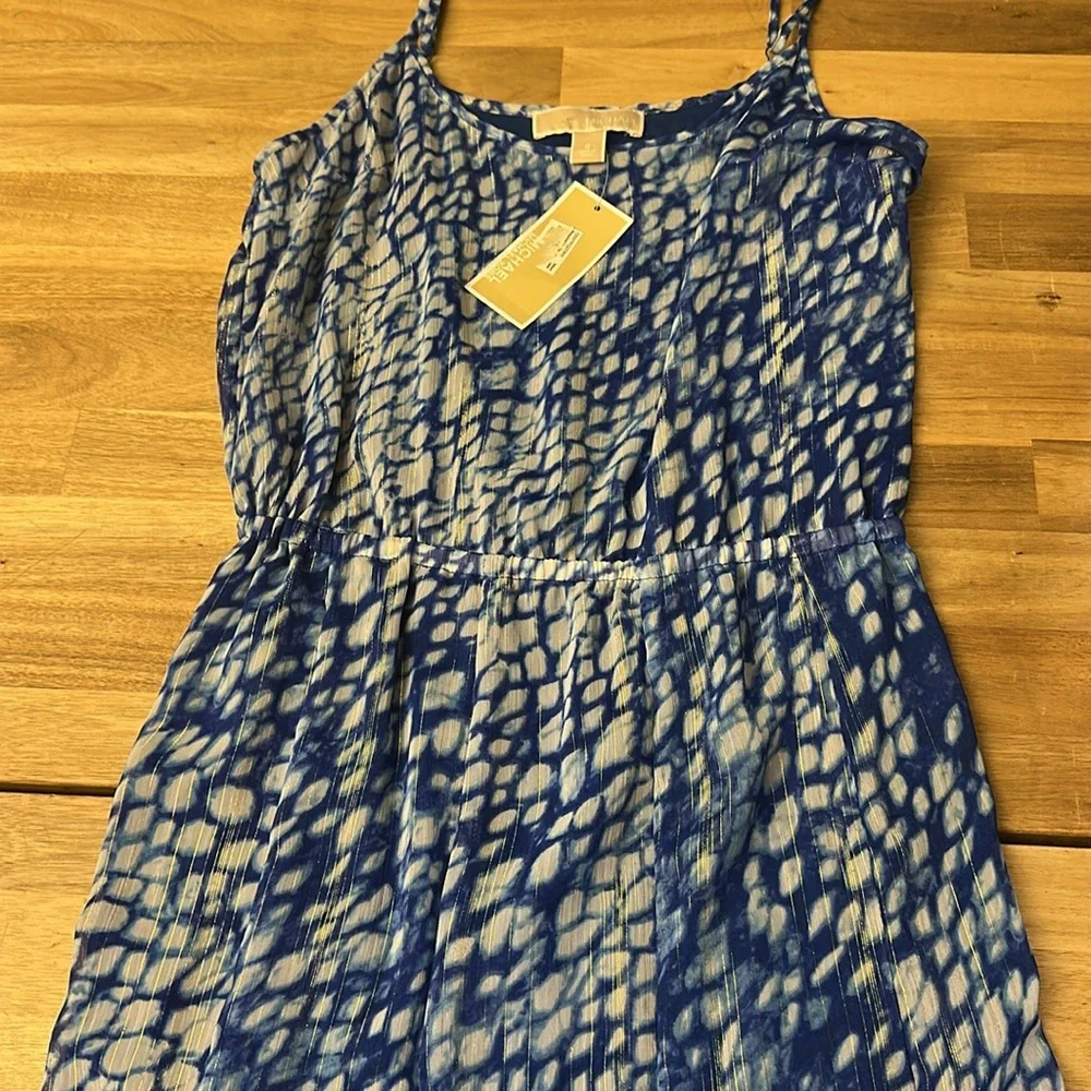 MICHAEL KORS SORRENTO tie dye handkerchief maxi dress